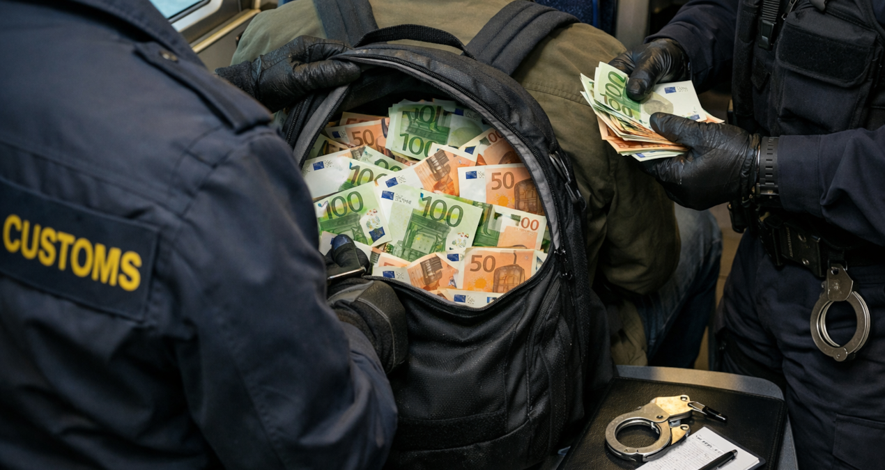 Gümrükte Trende Ele Geçirilen 105 Bin Euro'luk Nakit Para Şaşırttı