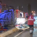 İstanbul'da ambulans ile cip çarpıştı, 2 sağlık personeli yaralandı
