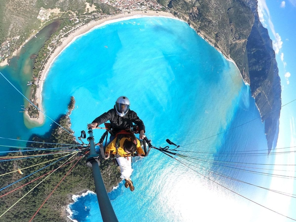 Ölüdeniz, Sağanak Yağışların Ardından Turkuaz Rengine Büründü