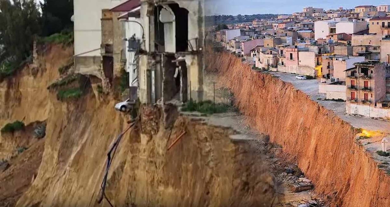 Sicilya'daki Niscemi Kasabası'nda Jeolojik Kriz: Halk Tehlikeye Hazırlanıyor
