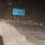 Alacabel’de Kar Yağışı Etkili Oluyor, Yol Çalışmaları Başladı