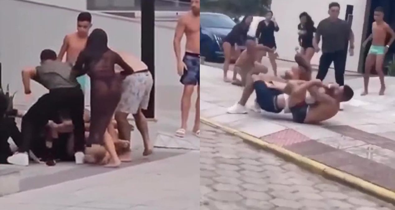 Brezilya'nın Lüks Plajında Şiddetli Kavga Panik Yarattı