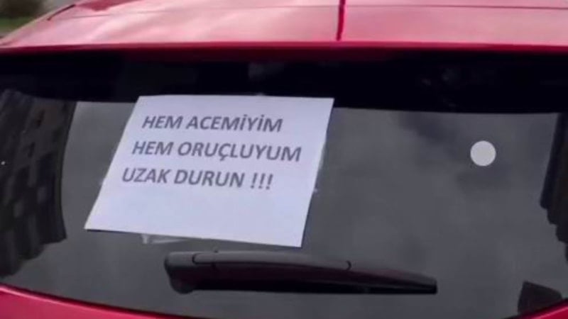 Diyarbakır'da Acemi Sürücüden Trafikte Farkındalık Yaratacak Yöntem