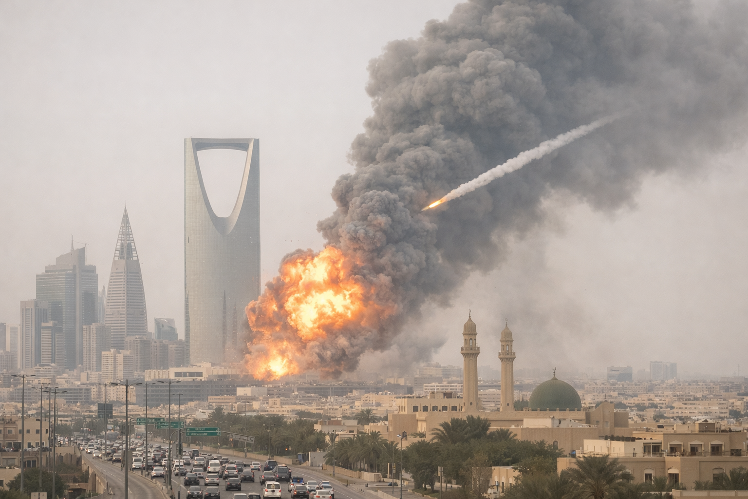 Suudi Arabistan'ın Kalbine Füze: Orta Doğu'da Savaş Eşiğine Yeni Adım