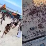 Florida Kıyılarında Tatilciler Panik Halinde Sahili Terk Etti