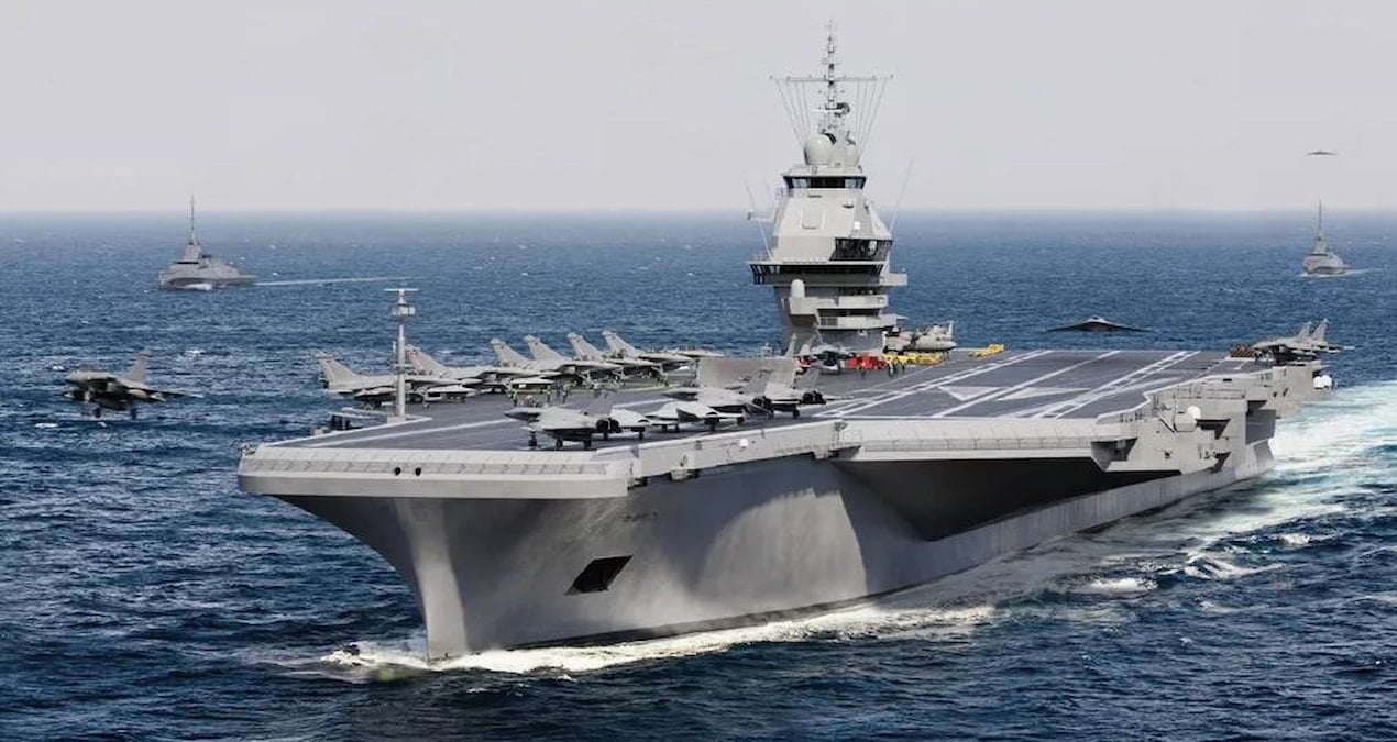 Fransa'nın Yeni Nükleer Uçak Gemisi France Libre Denize İndirildi