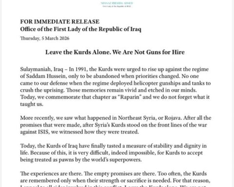 Irak First Lady'si Kürtlerin Dış Politikanın Piyonu Olmasını Reddetti
