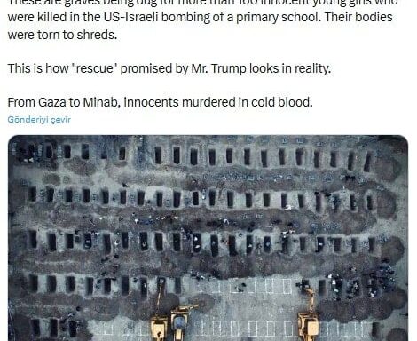 İranlı Bakan Arakçi, ABD-İsrail bombardımanında hayatını kaybeden kız çocukları için mezar fotoğrafı paylaştı