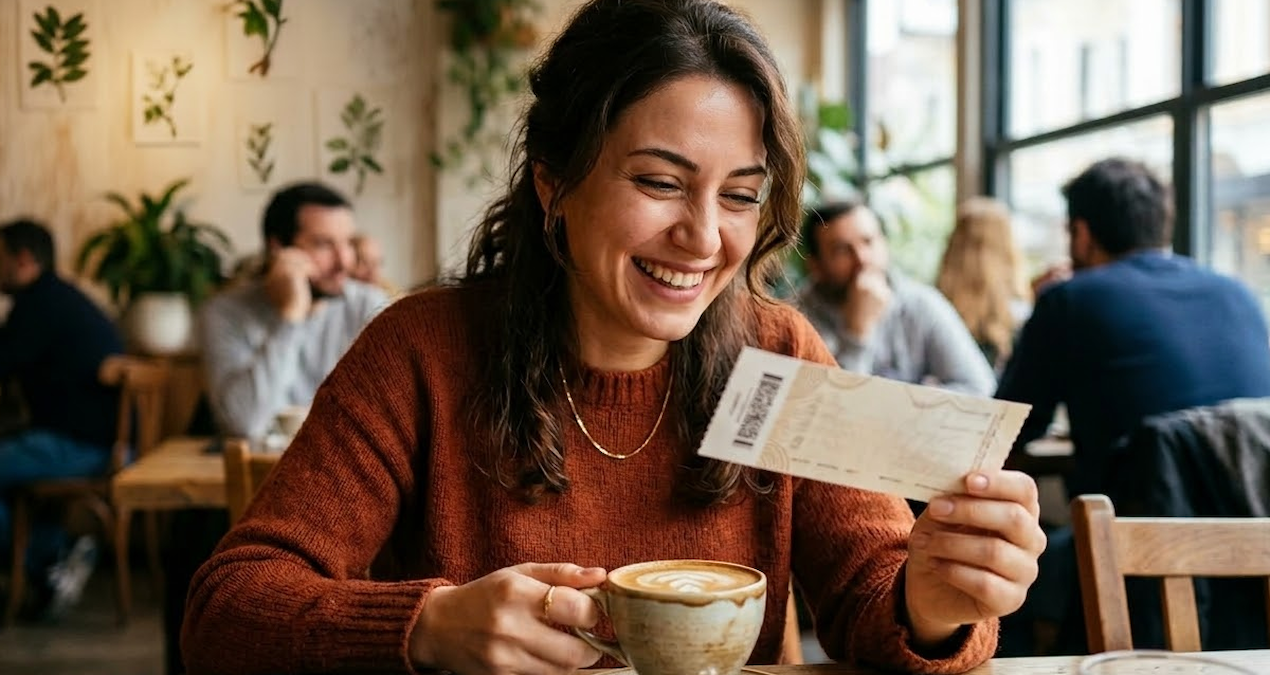 Kahve İçerken Şanslı Kazı Kazanla 500 Bin Euro Kazandı