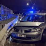 Kayseri'de Alkollü Sürücü Bariyerlere Çarptı, 25 Bin TL Ceza Kesildi