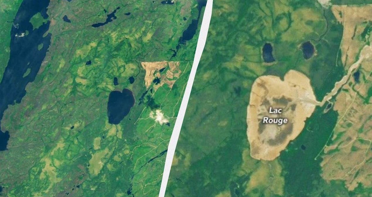 La Rouge Gölü'nde ani boşalma: Doğal ve insan kaynaklı etkenler etkili oldu