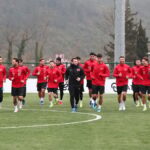 Milliler, Romanya maçı öncesi hazırlıklarını sürdürüyor