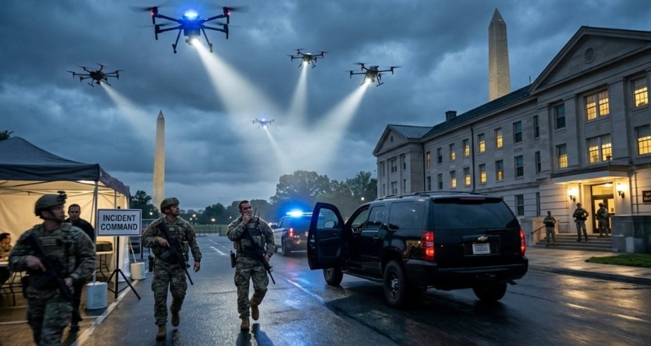 Washington'da askeri üs üzerinde insansız hava araçları tespit edildi