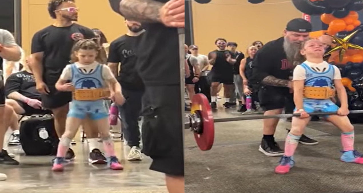 9 yaşındaki Lucy Milgrim, 81 kilogram kaldırarak dikkat çekti