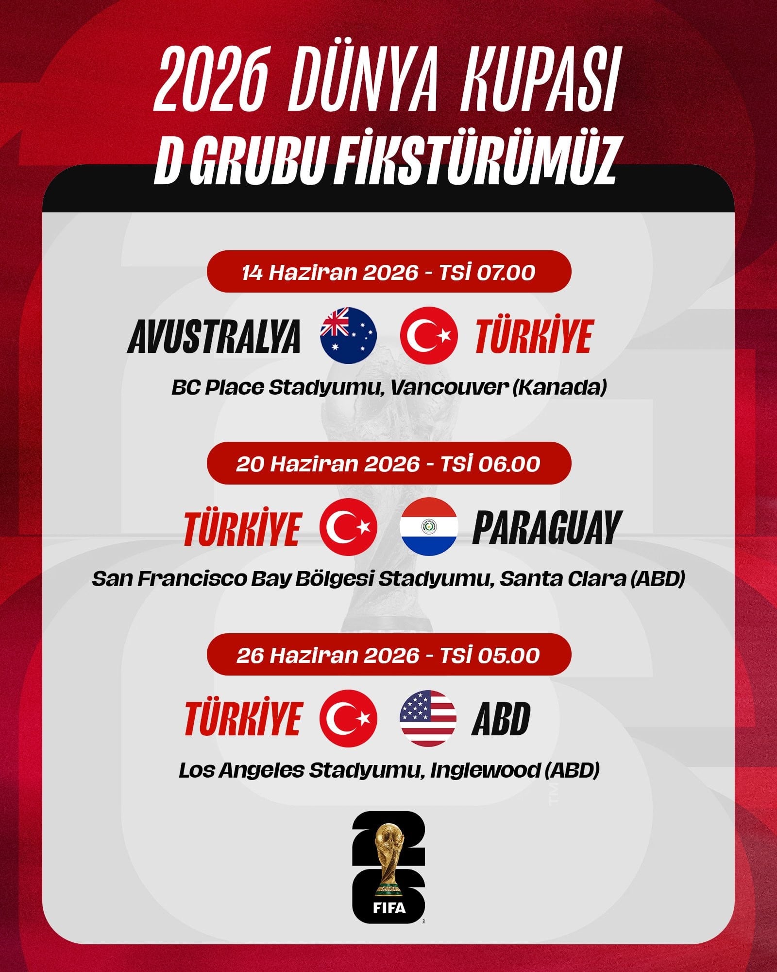 A Milli Takım'ın Paraguay ile Maç Saati Değişti