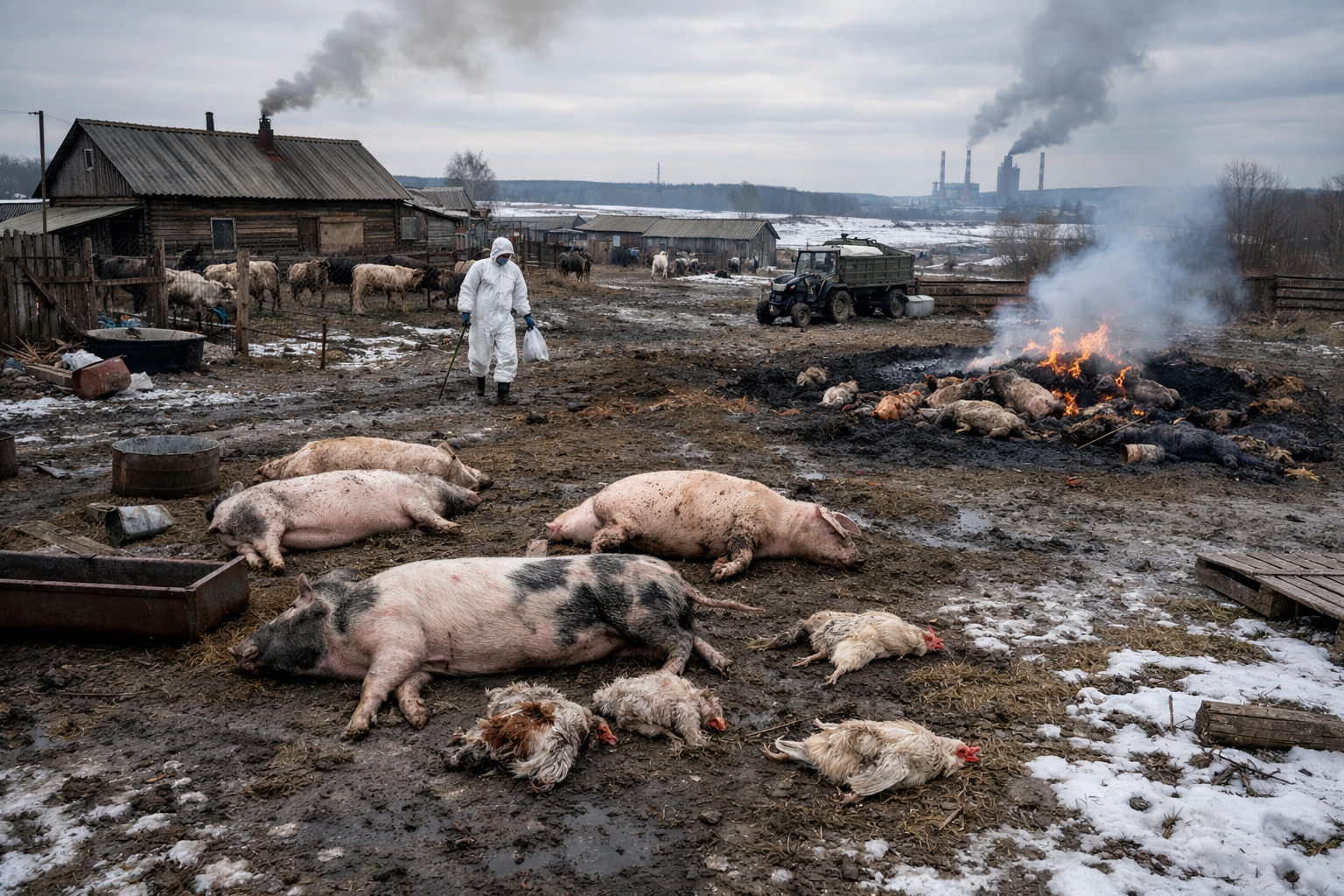 Rusya'da Hayvan Hastalığı Krizi: Yetkililerin İhmali Küçük Çiftçileri Yok Ediyor, Uluslararası Ticareti Tehdit Ediyor