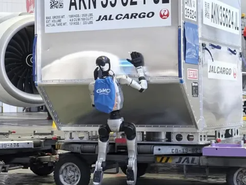 Japonya'da Havalimanında İnsansı Robotlar Çalışmaya Başladı