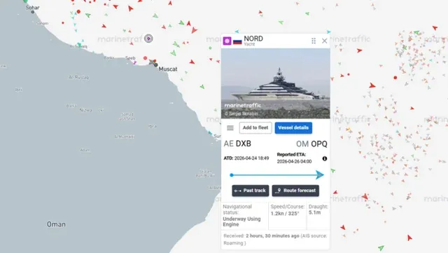 Rus Mega Yatı Hürmüz Boğazı’nı Geçti, İran Gerilimi Sürüyor