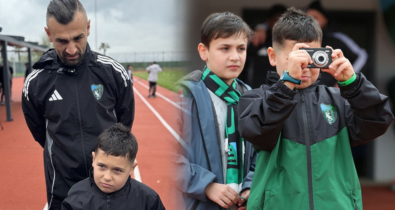 Serdar Dursun, Minik Taraftara Dijital Kamera Hediye Etti