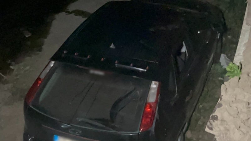 Tekirdağ'da Yokuş Aşağı Giden Otomobil Dereye Düştü