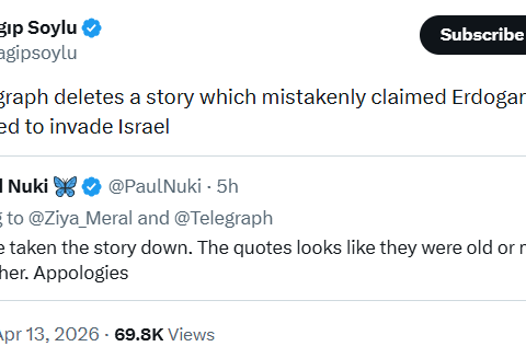 The Telegraph, Erdoğan’a yönelik tartışmalı haberini geri çekti