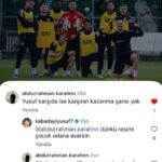 Yusuf Kabadayı, Taraftarla Sosyal Medyada Tartışma Yaşadı