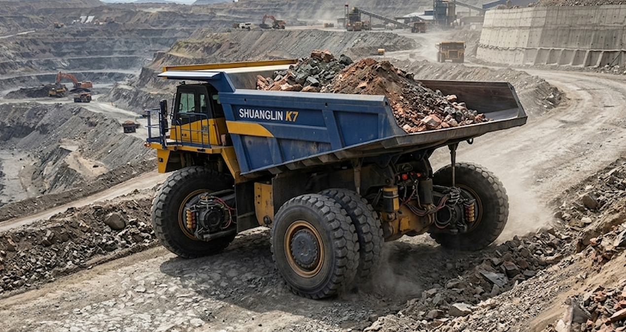 158 Ton Yük Taşıyabilen Dev Kamyonun Yenilikçi Teknolojisi Dikkat Çekiyor