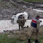 Ardahan’da Askeri Araç Devrildi, İki Astsubay Hastaneye Kaldırıldı