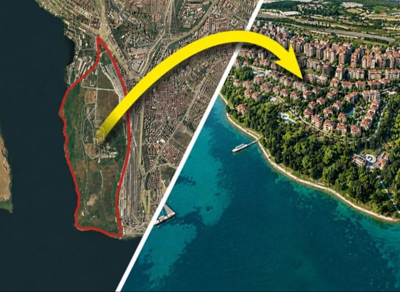 Kanal İstanbul projesi kapsamında askeri alan konut inşaatına açıldı