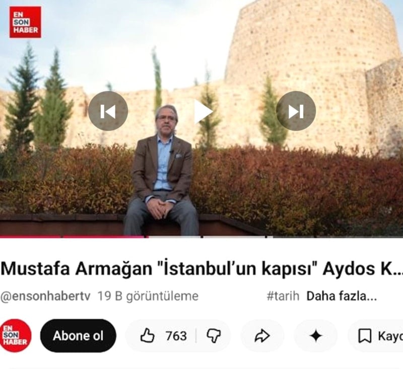 Mustafa Armağan, Aydos Kalesi'nin İstanbul'un fethindeki önemini anlattı