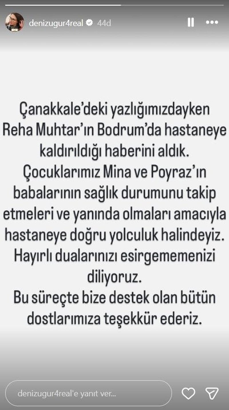 Reha Muhtar hastaneye kaldırıldı, sağlık durumu ciddileşti