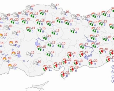 Sıcaklıklar Mevsim Normallerine Dönüyor, Bazı Bölgelerde Sağanak Yağışlar Devam Edecek