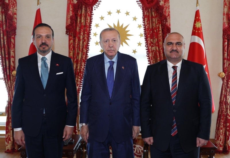 Cumhurbaşkanı Erdoğan Kerkük Valisi Mehmet Seman Ağa'yı kabul etti