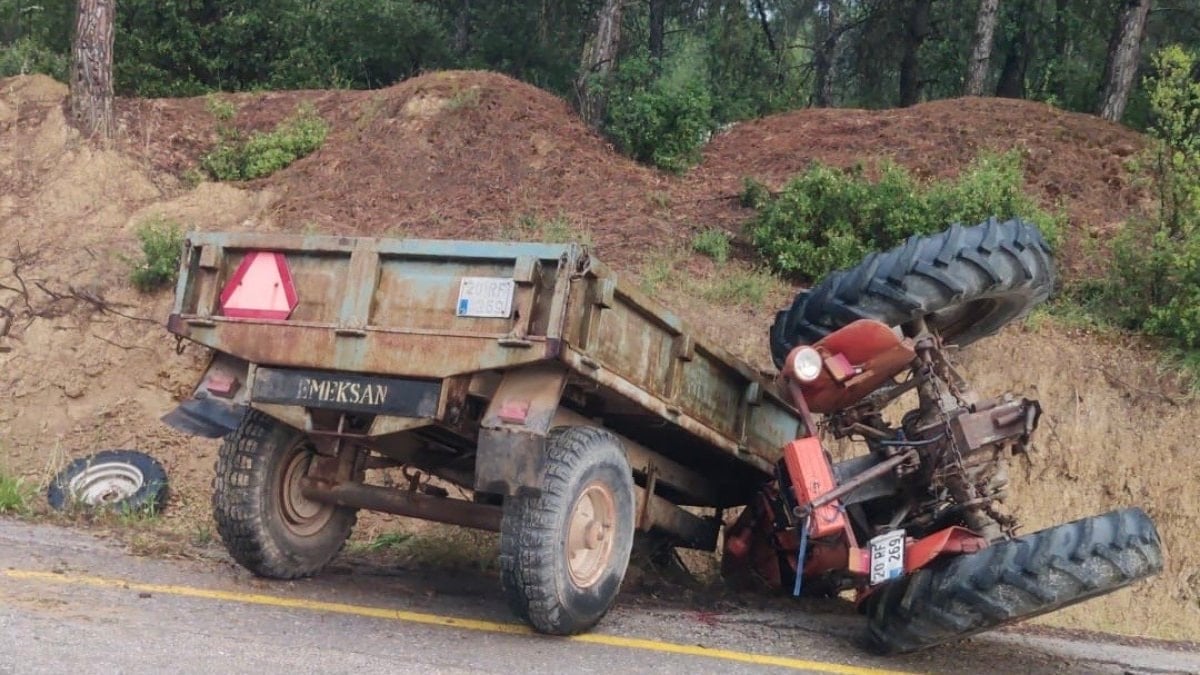 Denizli'de Traktör Kazasında Yaşlı Sürücü Hayatını Kaybetti