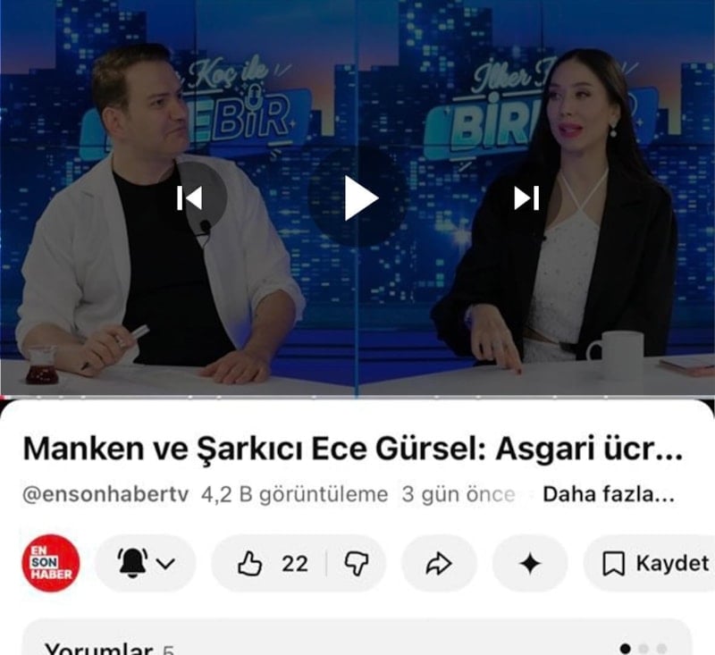 Ece Gürsel: Asgari ücretle birlikte olmam, davul bile dengi dengine