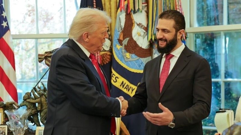 Eş-Şara, Trump ile Suriye'nin İstikrarı ve Yeniden İnşası Üzerine Görüştü