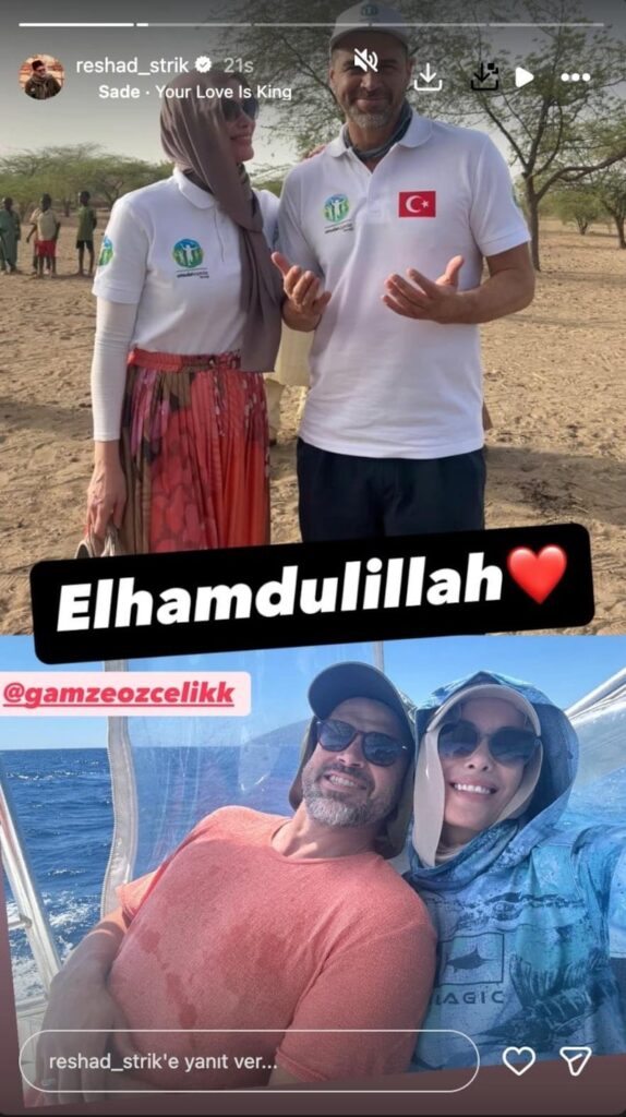 Gamze Özçelik ve Reshad Strik'in İkinci Yıl Dönümü Kutlaması