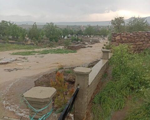 Kayseri'de Kuvvetli Yağış Sonrası Sel Olayı Yaşandı