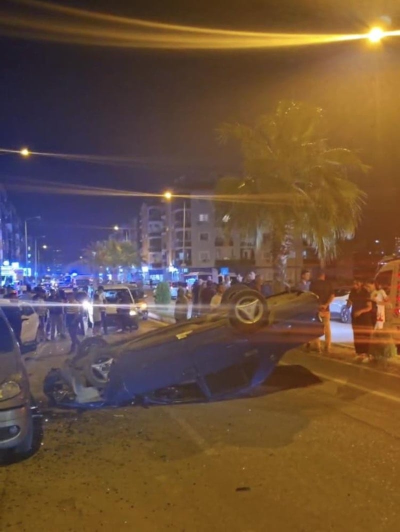 Mersin'de trafik kazası sonrası kaçan üç kişi kısa sürede yakalandı