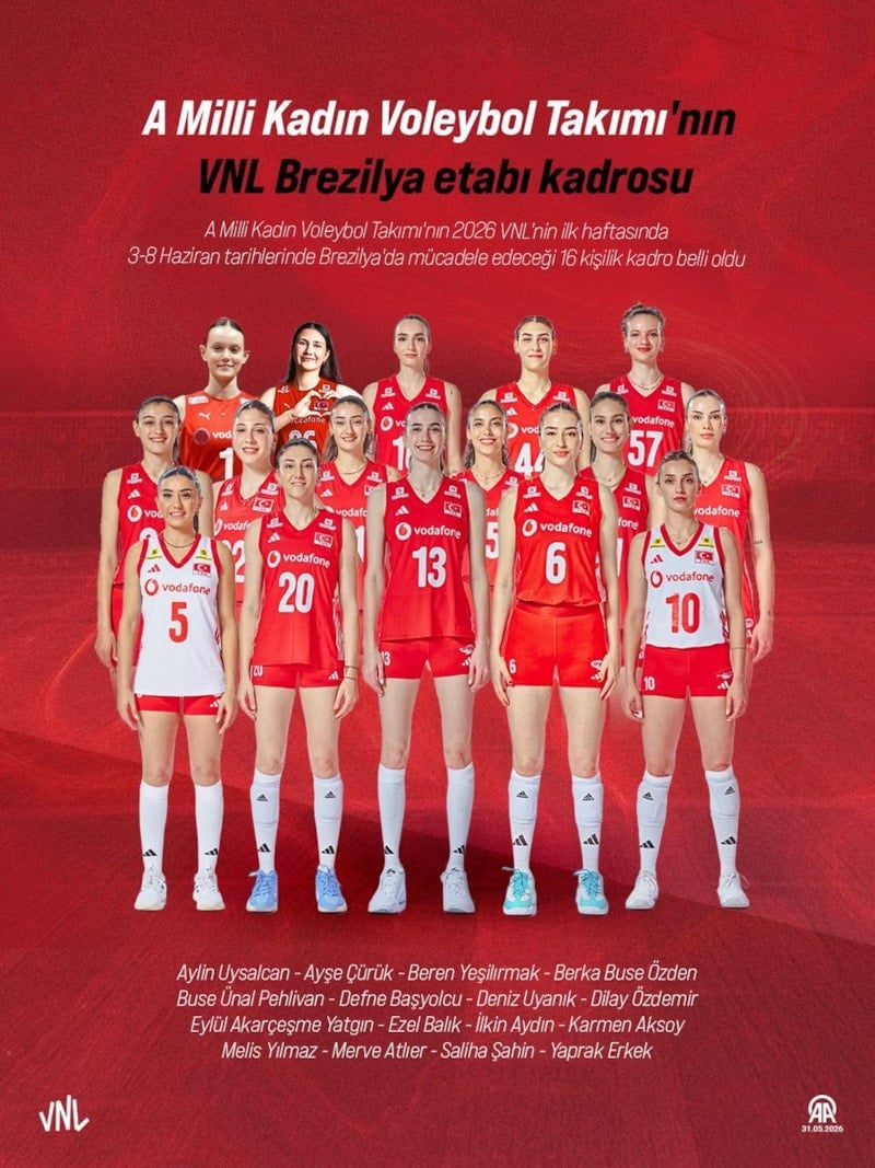 Türkiye'nin Dominik Cumhuriyeti ile VNL 2026 maçının tarihi ve yayın bilgileri