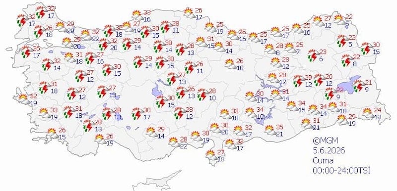 Ülke Genelinde Yüksek Sıcaklıklar Etkisini Artırıyor